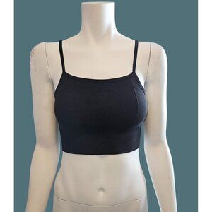 Fabletics Black Kinsley Cloudrib Seamless Bralette Size Medium (8)